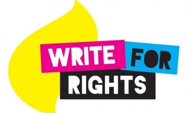 WRITE FOR RIGHTS Parte oggi la più grande campagna sui diritti umani di Amnesty