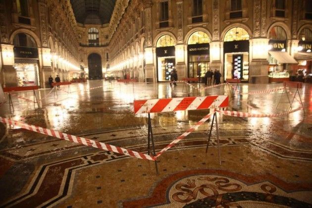 Milano – Finalmente son finiti i gli accertamenti tecnici della Galleria Vittorio Emanuele II 