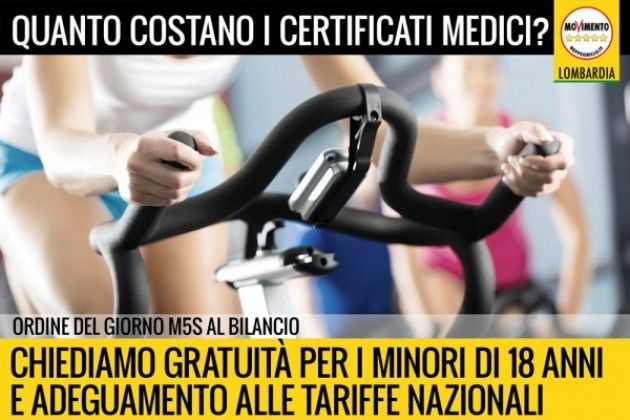 Movimento 5 Stelle Lombardia: ‘Certificati di buona salute, basta col far west’