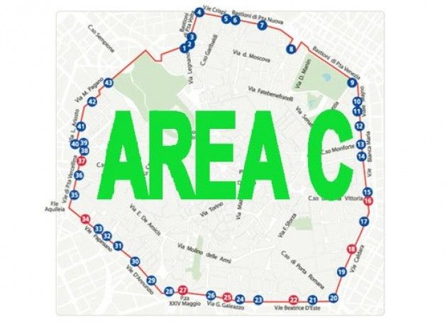 Milano - Area C. Telecamere accese il 24 dicembre