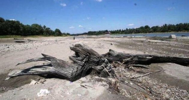 Il Po scende a meno tre metri