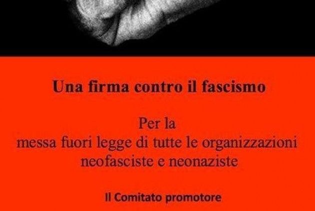 Rifondazione Comunista Lombardia - Sinistra Europea, una firma contro il fascismo