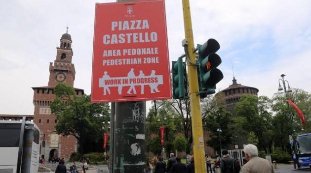 Milano - Piazza Castello, confermata la pedonalizzazione