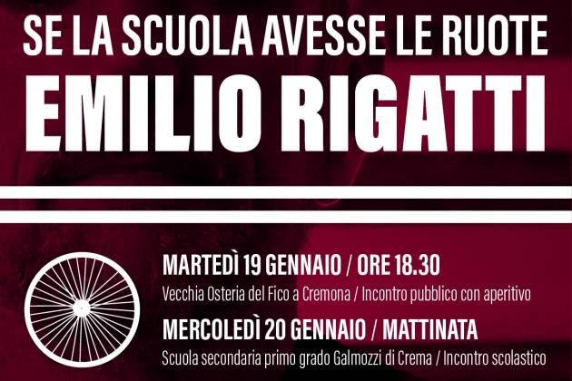 Bicicletta, Fiab Cremasco e Fiab Cremona invitano a Crema Emilio Rigatti