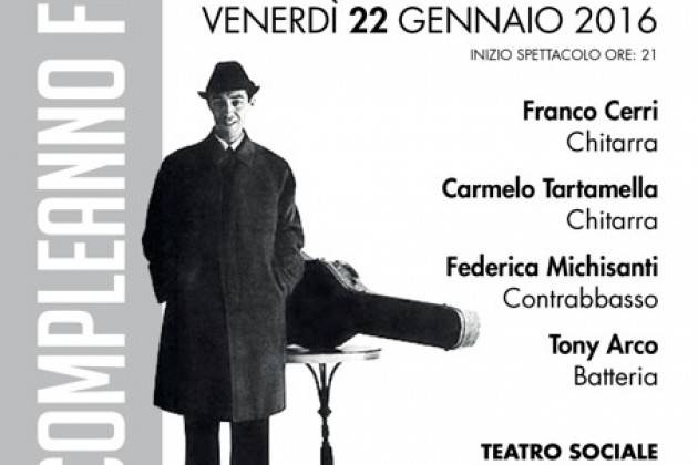 I novant’anni di Franco Cerri, festa di compleanno e grande concerto a Soresina