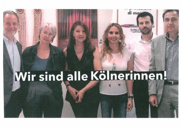 WIR SIND ALLE KÖLNERINNEN! (SIAMO TUTTI DONNE DI COLONIA!)