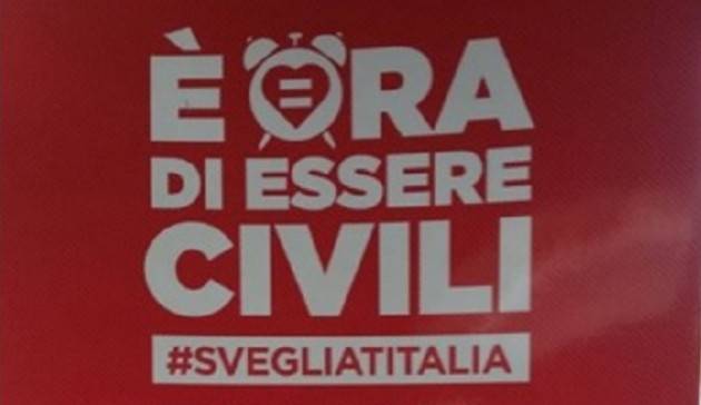 È ora di essere civili #svegliaitalia anche a Cremona sabato 23 gennaio