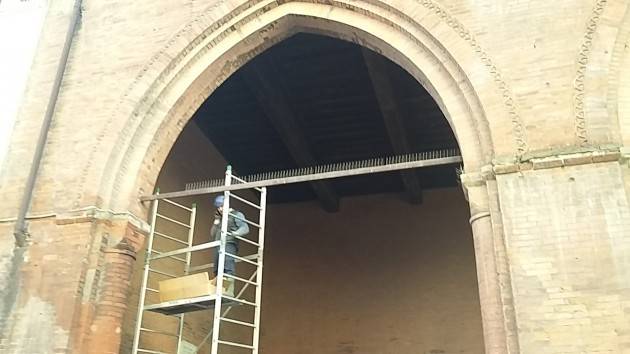 Misure antipiccione alla Loggia dei Militi di Cremona  Ultimati i lavori