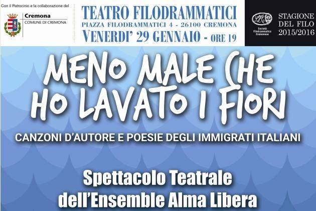 A Cremona ‘Meno male che ho lavato i fiori’, l’Ensemble Alma Libera torna al Filo