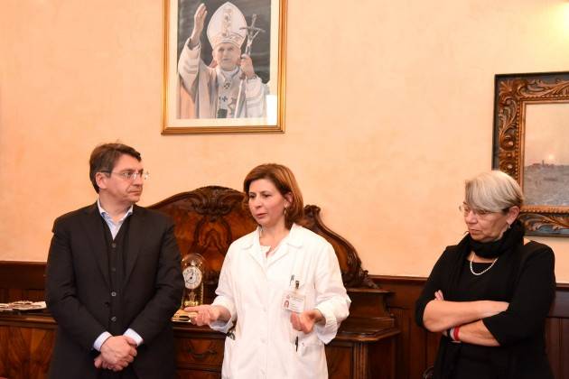 Brescia - Visita del Sindaco Del Bono presso la casa di riposo San Giuseppe