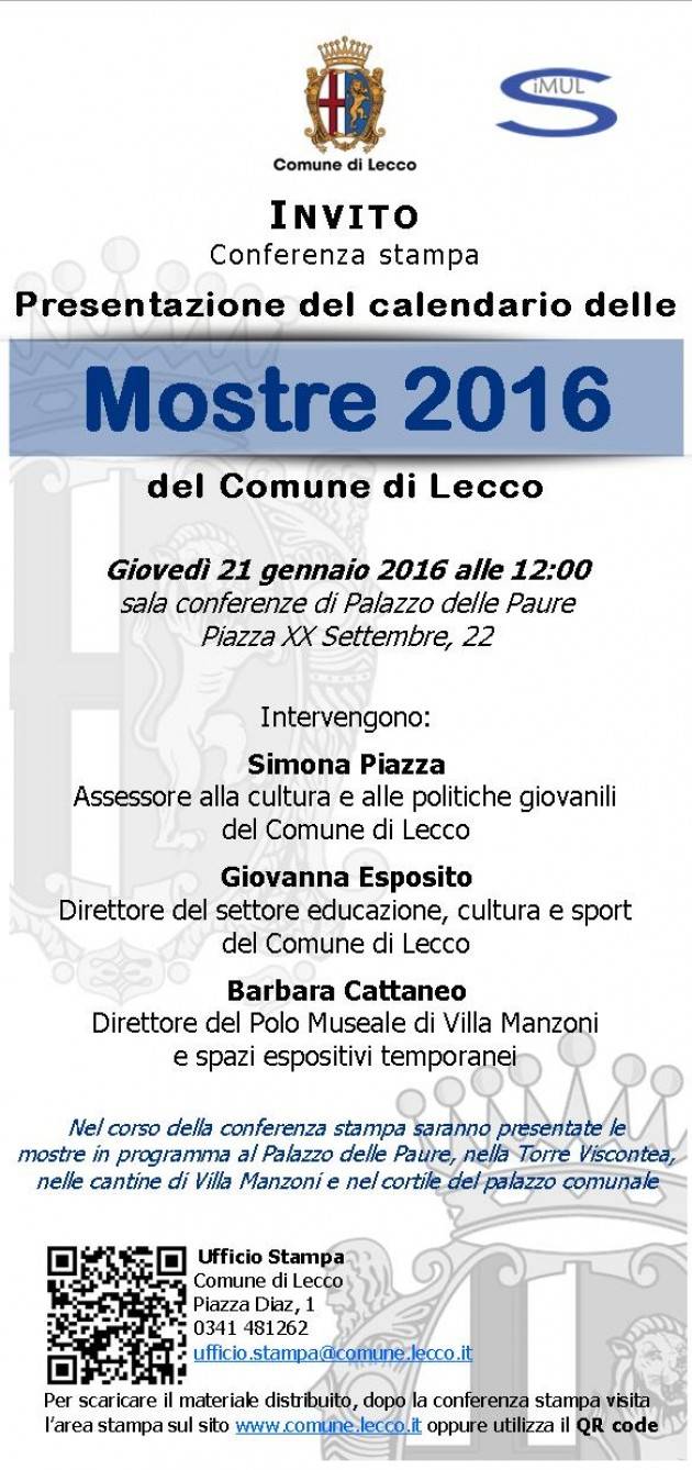 Lecco - Mostre 2016