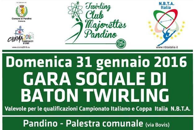 Gara nazionale di baton twirling a Pandino (Cremona), spettacolo con le majorette