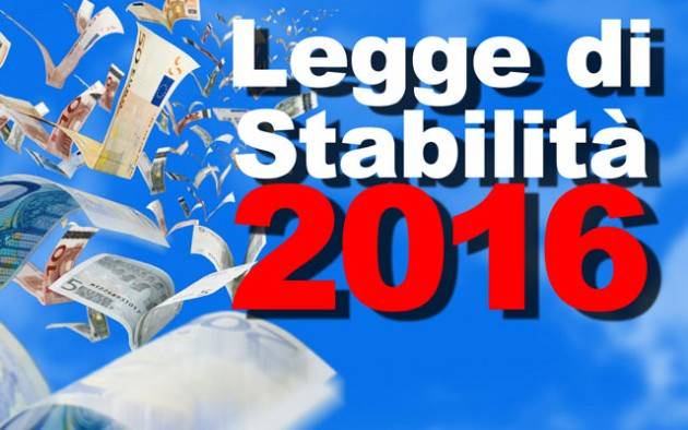 La legge di stabilità 2016 e le ricadute distorsive sul fisco