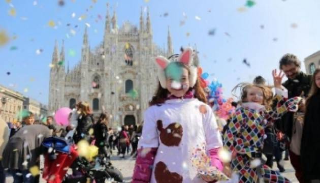 Milano - Carnevale Ambrosiano. Zone in festa per il 'Sabato grasso' 
