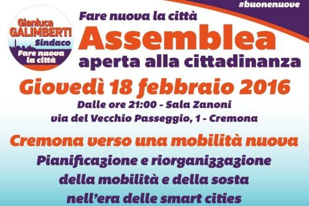 Cremona, Fare Nuova la Città invita a un incontro sulla mobilità sostenibile