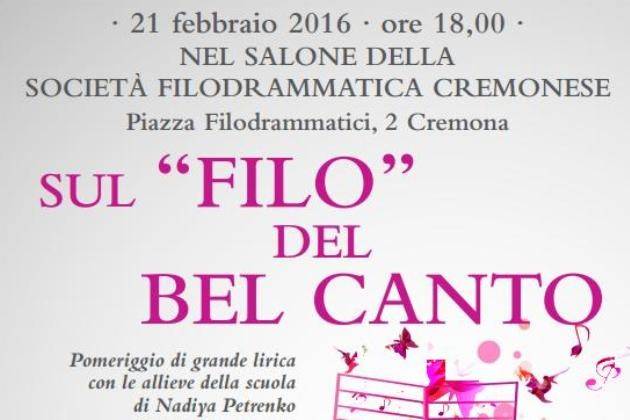 Giovane lirica a Cremona, domenica pomeriggio alla Società Filodrammatica
