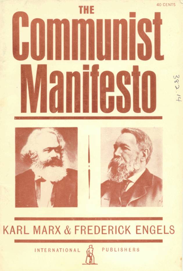 Accadde Oggi 21 febbraio 1848 - Karl Marx e Friedrich Engels pubblicano il  Manifesto del Partito Comunista