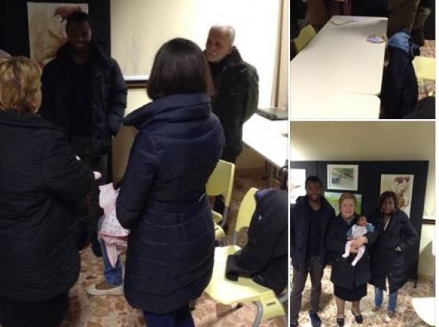 Corte de Frati Una famiglia di migranti ospiti in una casa del nostro comune.