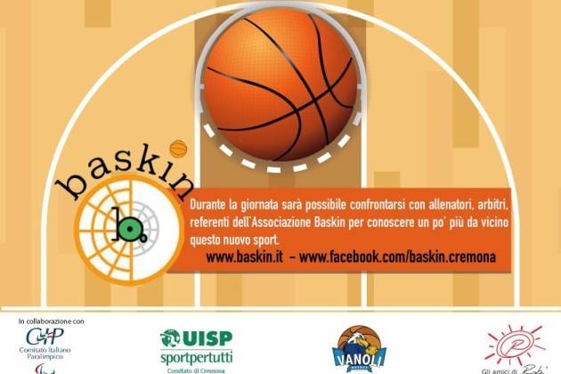 Baskin Day a Cremona, domenica 6 partite di fila al Palaradi. Ingresso libero