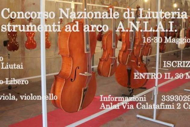 ANLAI Cremona, tempo fino al 30 marzo per iscriversi al 10° Concorso di Liuteria