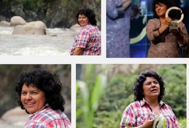 Berta Caceres Vive . Messaggio delle figlie, del figlio davanti al letto della nostra madre