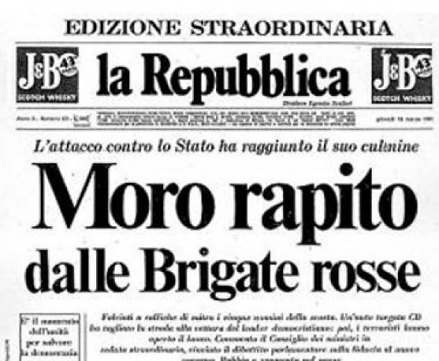 Accadde Oggi 16 marzo 1978 - Le Brigate Rosse rapiscono Aldo Moro.