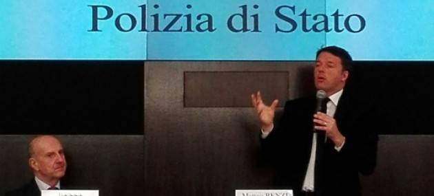 Roma - Seminario sulla sicurezza con il presidente del Consiglio Renzi