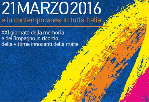 A Milano 18 marzo, presentazione XXI Giornata della Memoria e dell’Impegno