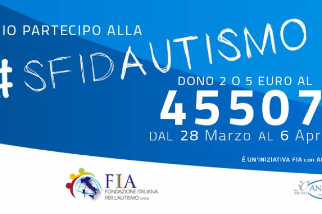 #sfidAutismo, dal 28 marzo al 6 aprile settimana di consapevolezza, Cremona c’è
