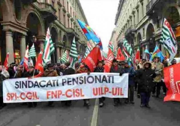 La moblitazione Pensioni: Spi, Fnp e Uilp in piazza a Roma il 19 maggio