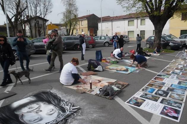 Grumello Cremonese All'Asta le opere realizzate in Fiera dai Madonnari