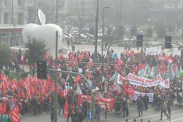 Sciopero Pubblico Impiego Lombardo Anche Cremona presente alla manifestazione di Milano