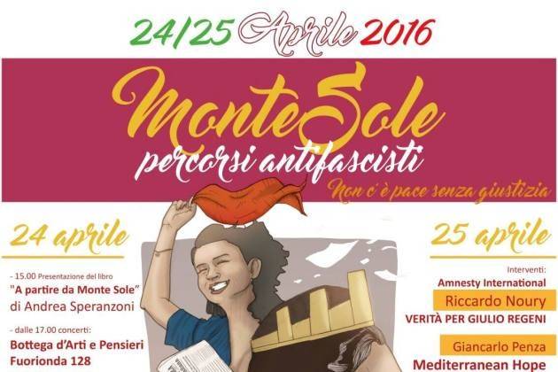Monte Sole (BO), il 24 e 25 aprile ‘Percorsi antifascisti’ e spettacolo teatrale