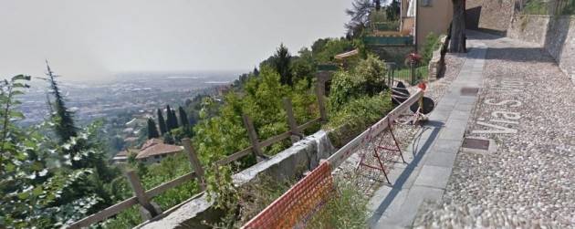 Bergamo - Lunedì 18 iniziano i lavori di ripristino di un muro in Via San Vigilio