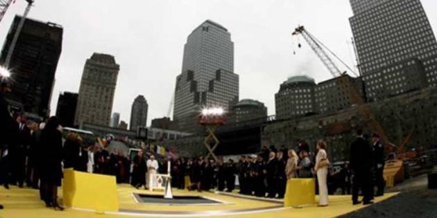 #AccaddeOggi 20 aprile 2008 - Papa Benedetto XVI visita Ground Zero a New York