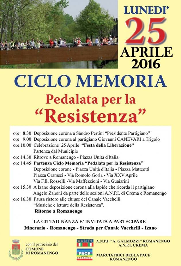 Romanengo 25 aprile si ricorda Giovanni Canevari
