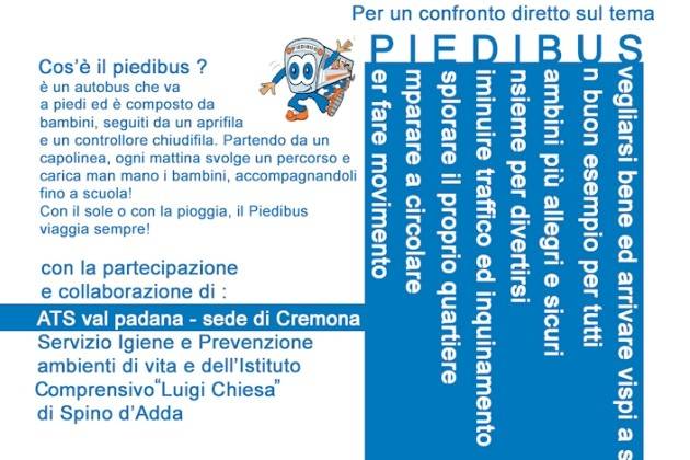 L’Amministrazione Comunale di Spino d’Adda invita a un incontro sul Piedibus
