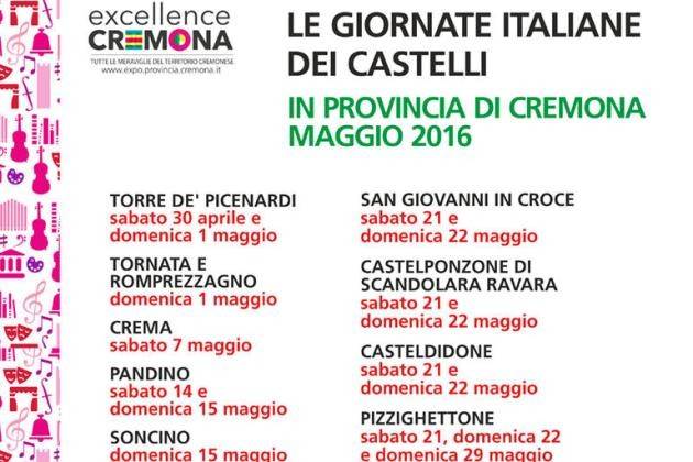 Continuano le Giornate Italiane dei Castelli in provincia di Cremona