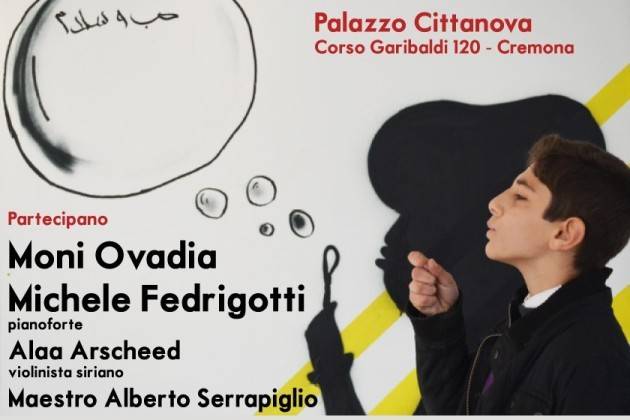 Cremona, sabato 14 maggio a Palazzo Cittanova ‘Concerto per la Siria’