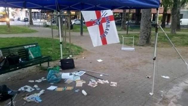 Milano - Rissa al gazebo della Lega Nord