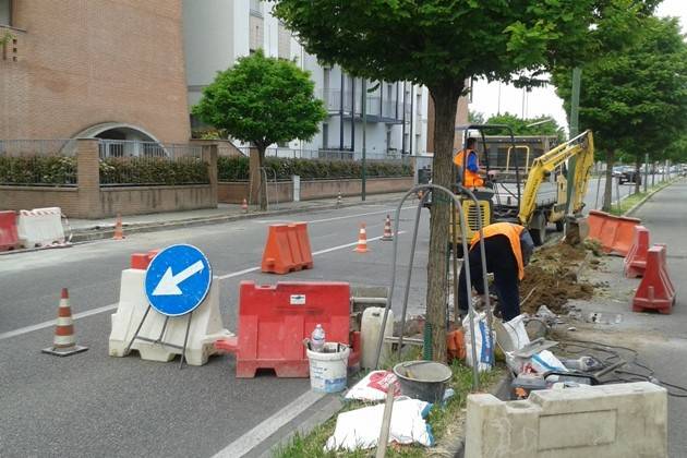 Cremona, lavori sulla pista ciclabile di Via della Vecchia Dogana