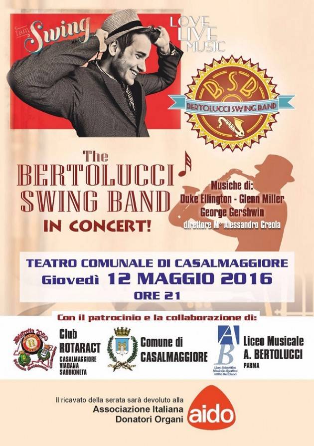 The Bertolucci Swing Band in concert  Al Teatro Comunale Casalmaggiore