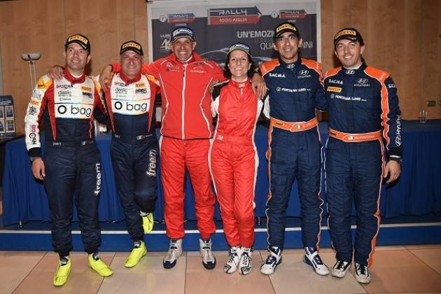 Brescia -Luca Pedersoli e Anna Tomasi, Citroen C4 WRC, primi nella 40^ del Rally 1000 Miglia