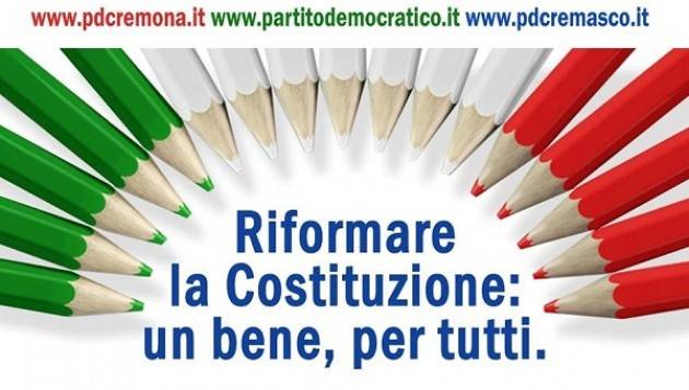 Riforma Costituzionale Il Referendum Day del PD di Cremona del 21-22 maggio 2016