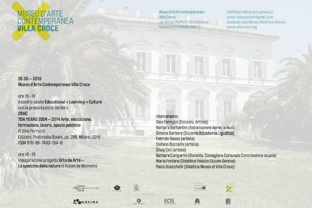 Il CRAC Cremona a Genova, presentazione del libro ‘Ten Years 2004-2014’