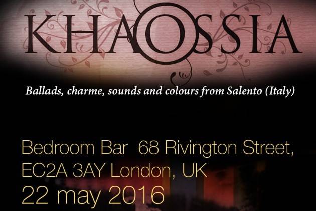 A grande richiesta i salentini Khaossia tornano in concerto a Londra