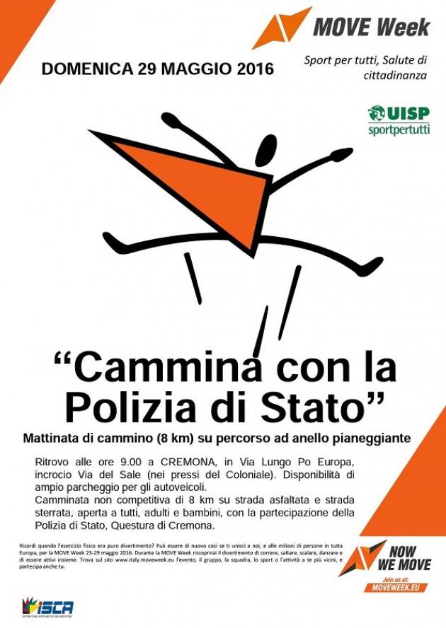 Cremona Cammina con la polizia