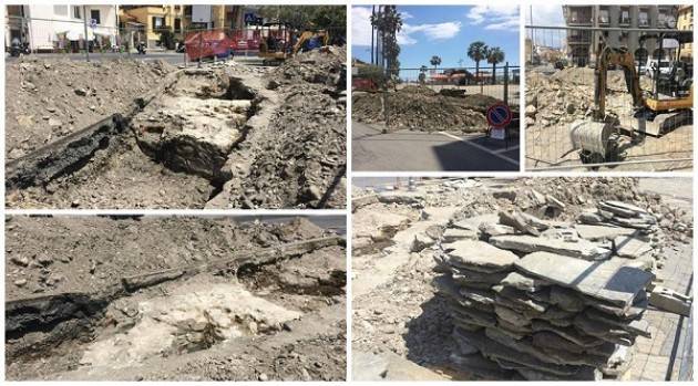 Imperia Nuovi ritrovamenti di mura sabaude in seguito agli scavi per il collettamento con il depuratore