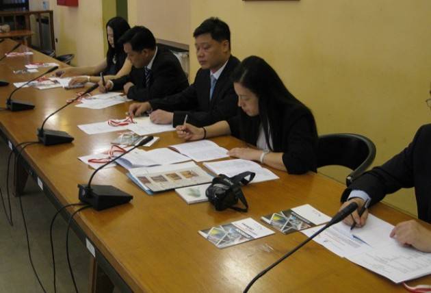 Crema la delegazione di Nanning in visita della città