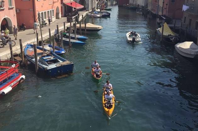 I canoisti partiti da Cremona sono arrivati a Chioggia ‘Per amore del Po’